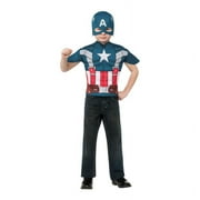 Rubie's Captain America Top Mask Boy's Halloween Fancy-Dress Costume for Child, One Size